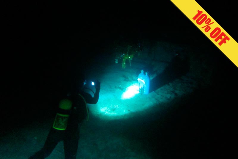 night scuba diving cancun