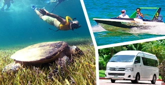 Jungle Speedboat and Snorkeling in Cancun with transportation